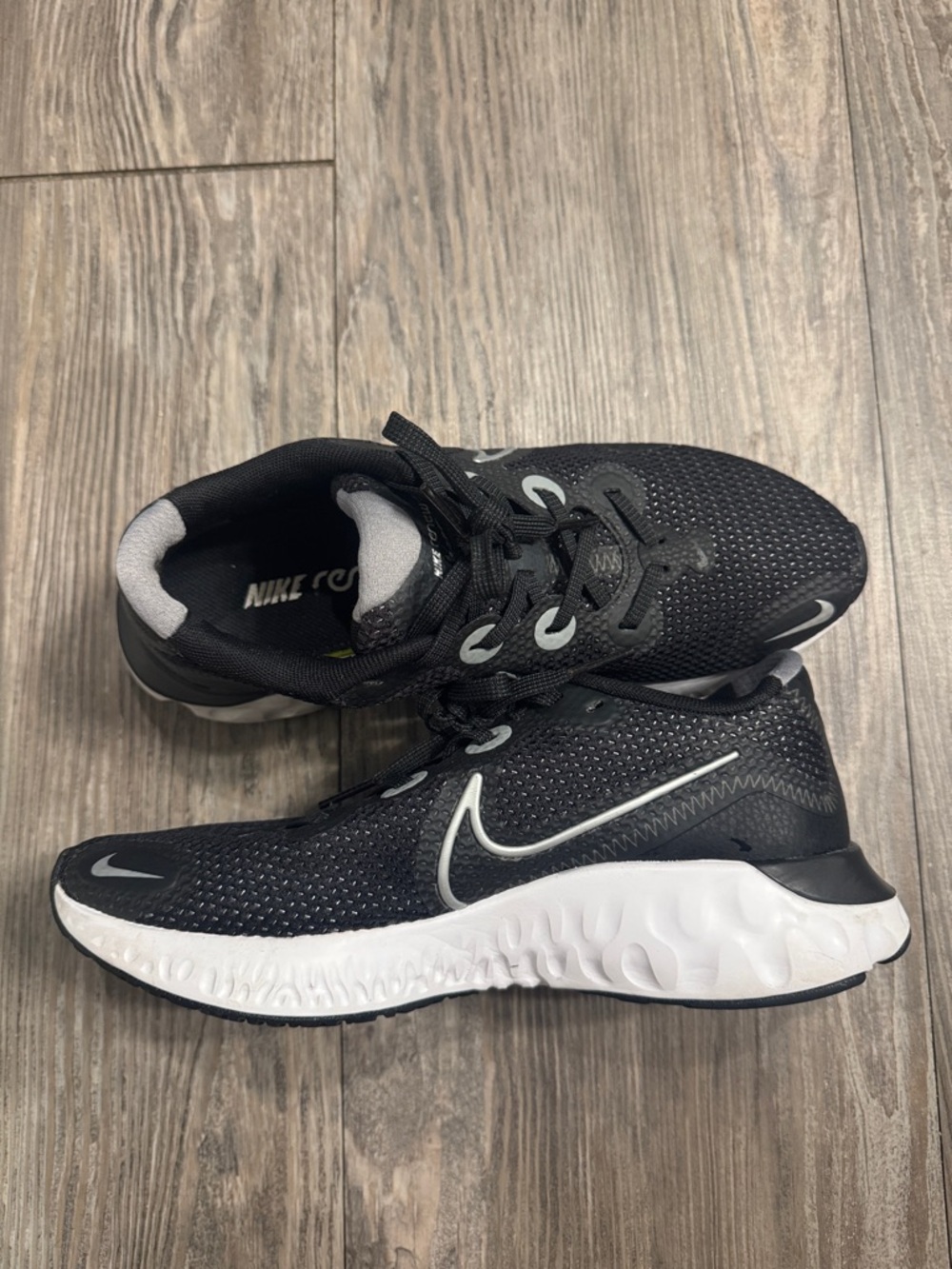 Nike Renew Brand- Black and Gray- Lightweight Running Sneakers